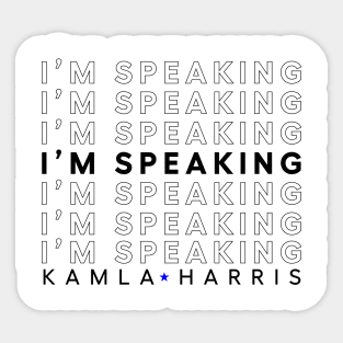 kamala harris im speaking Sticker